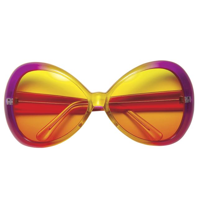"SUGAR BABE GLASSES" PINK/YELLOW FRAME