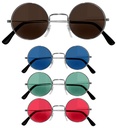"LUNETTES PERSONNAGE" 4 couleurs ass.: 3 marrons, 3 bleues, 3 vertes, 3 rouges