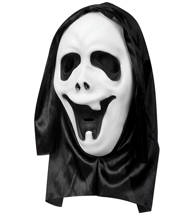 "MASQUE DE FANTOME A CAPUCHE AVEC FILET POUR LES YEUX" EVA