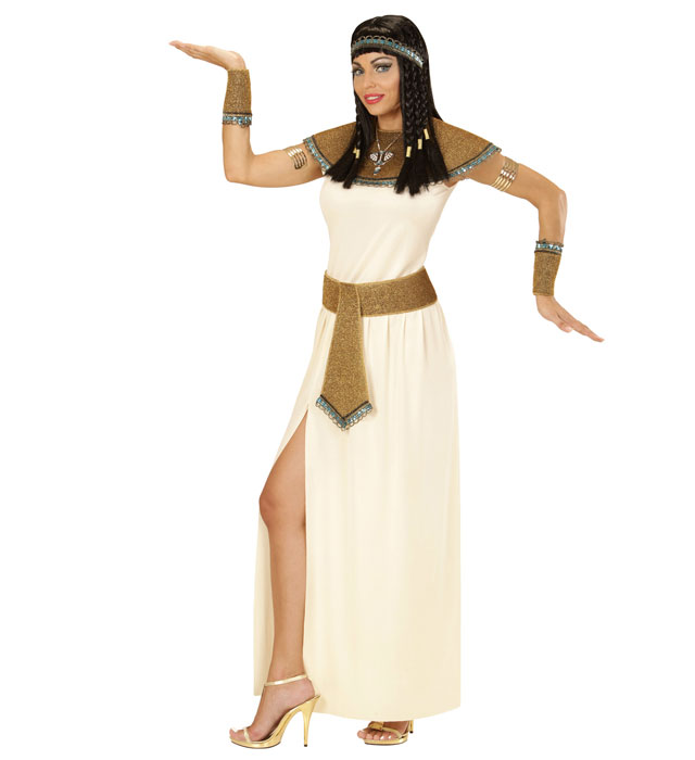 "CLEOPATRE" (robe, ceinture, collier, poignets, bandeau)