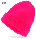 "CHAPEAU BONNET ROSE FLUO" SIMIL LAINE