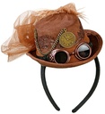 "MINI CHAPEAU HAUT DE FORME STEAMPUNK" aspect daim