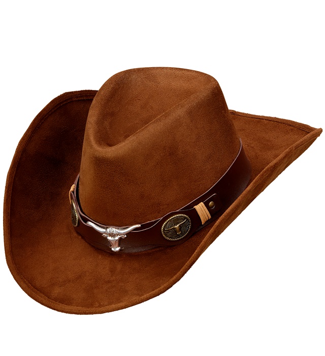 [68565] "CHAPEAU DE COWBOY DALLAS" aspect daim