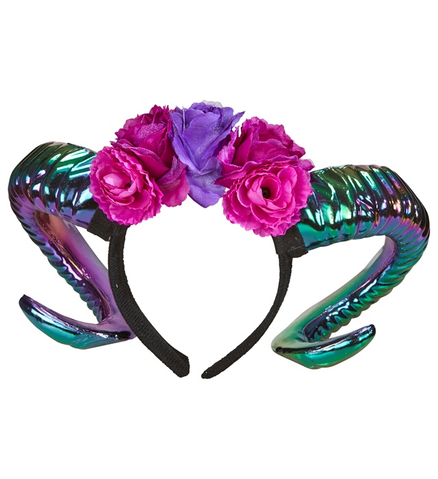 "CORNES DE BELIER AVEC FLEURS" nappe de pétrole
