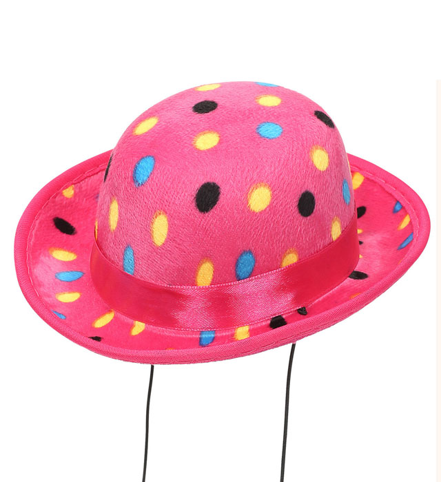 "MINI MELON ROSE AVEC POIS" velours