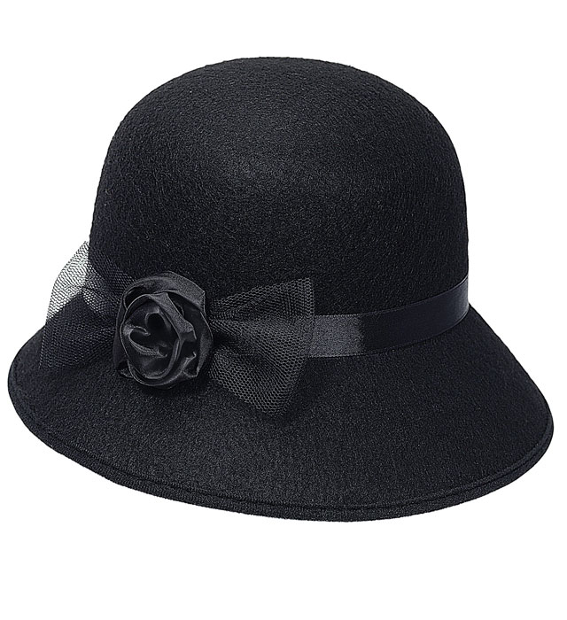 "CHAPEAU CHARLESTON" en feutre