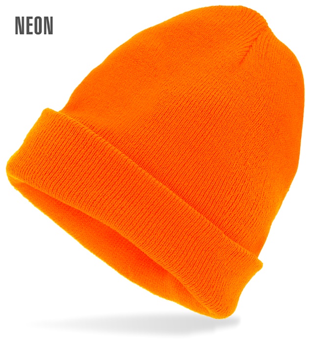 "CHAPEAU BONNET ORANGE FLUO"  SIMIL LAINE