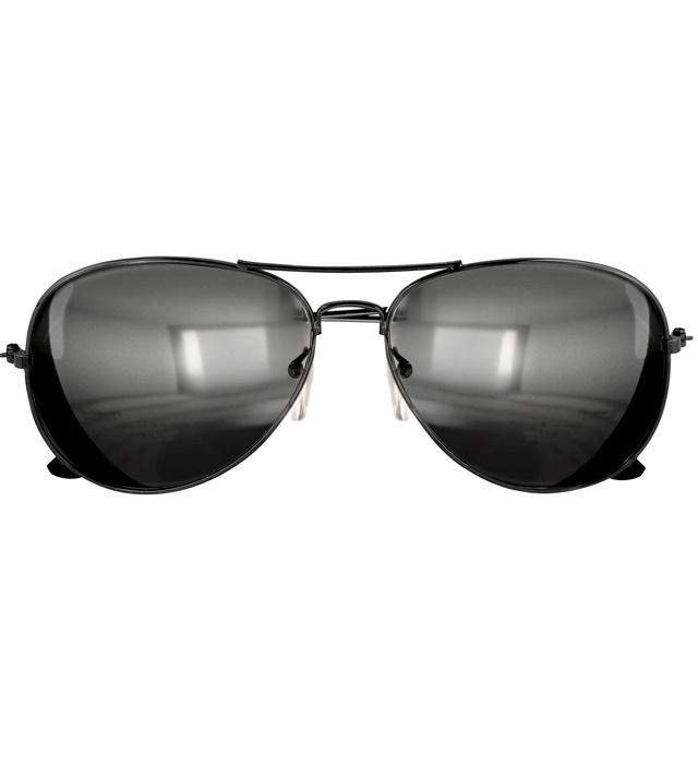 [6860P] "LUNETTES POLICIER" avec verres miroir