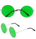 "LUNETTES XL HIPPIE VERRES VERTS" diam. 6 cm