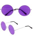 "LUNETTES XL HIPPIE VERRES VIOLETS" diam. 6 cm