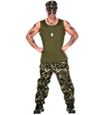 "SOLDAT" (débardeur, pantalon, casquette)