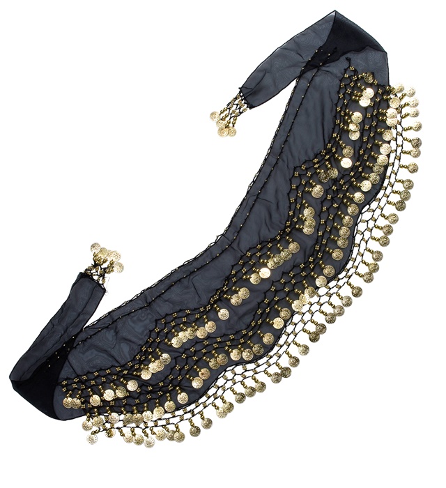 "JUPE CEINTURE A PIECES" noire