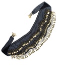 "JUPE CEINTURE A PIECES" noire