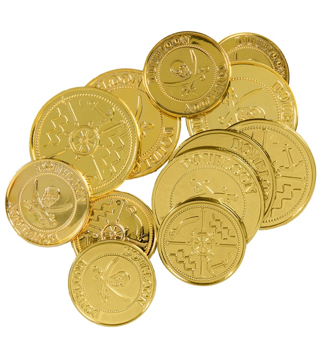 [6961C] Set de "12 DOUBLONS EN OR"