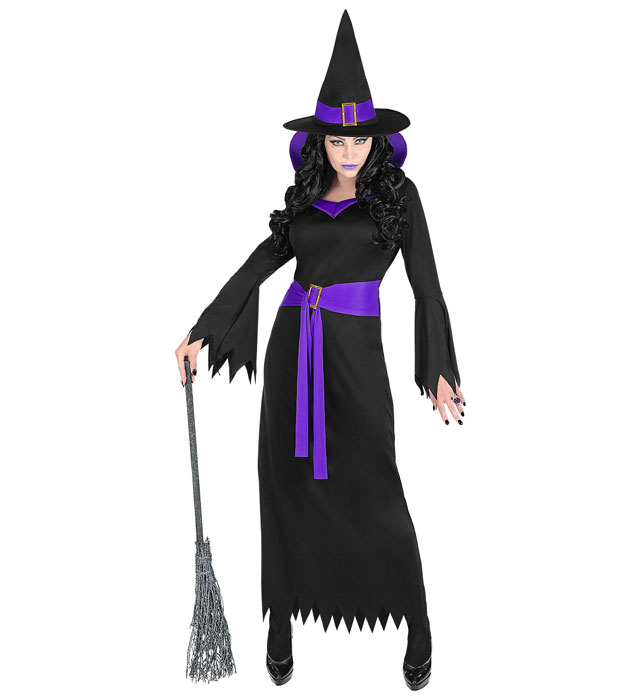 "SORCIERE" (robe, chapeau)