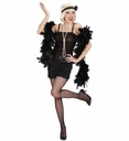 "CHARLESTON" (robe, bandeau avec plume)