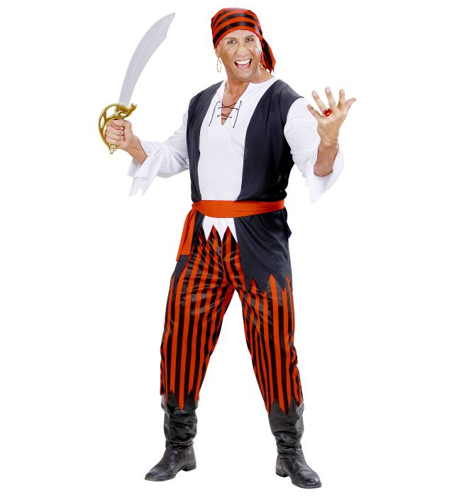 "PIRATE DES CARAIBES" (chemise avec veste, pantalon, ceinture, bandana)