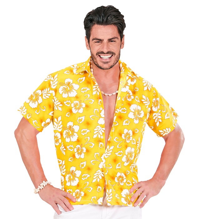 "CHEMISE HAWAIENNE JAUNE"