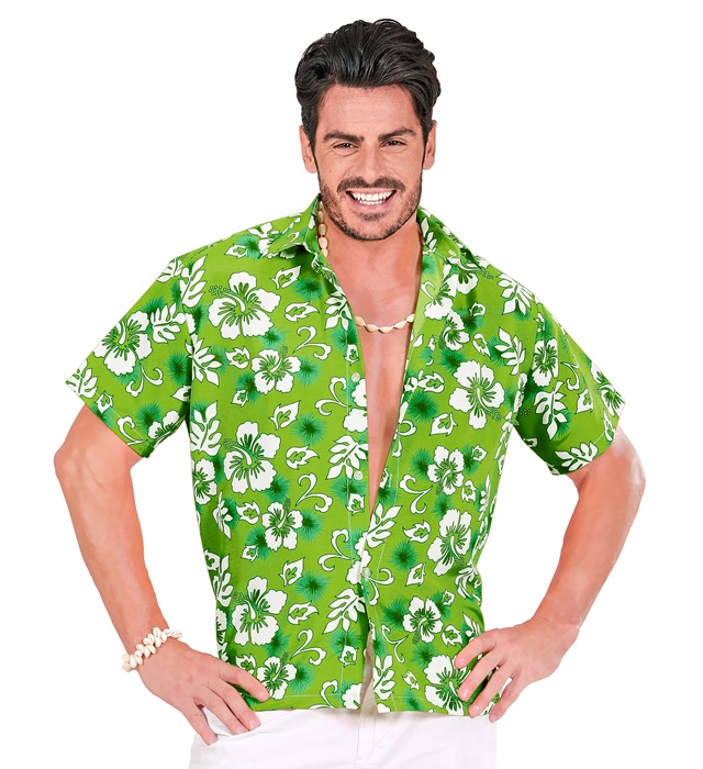 "CHEMISE HAWAIENNE VERTE"