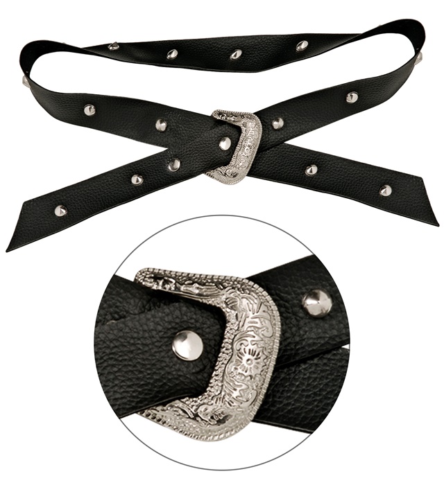 "CEINTURE A CLOUS" simili cuir