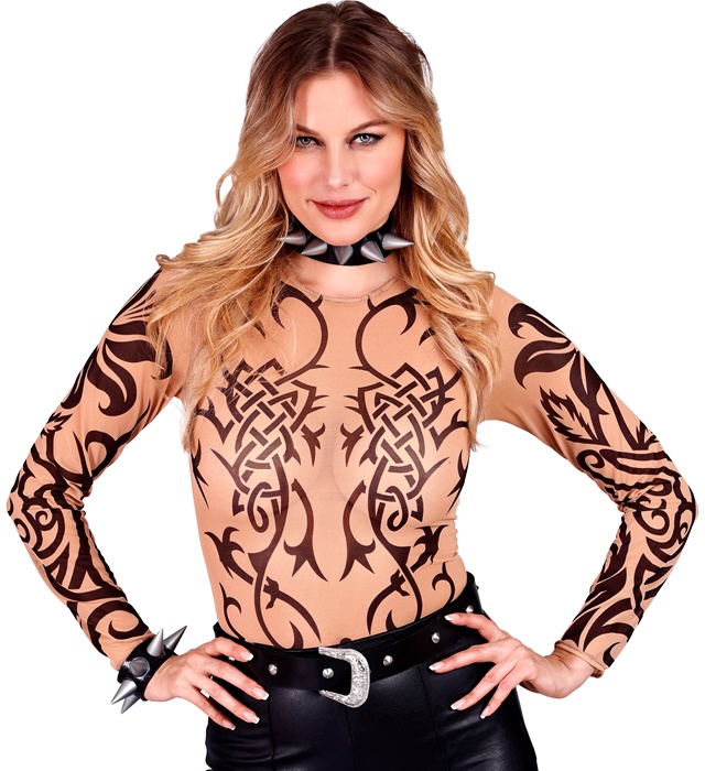 "CHEMISE TRIBALE TATOUAGE" effet naturel