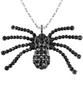 "COLLIER STRASS NOIR ARAIGNEE"