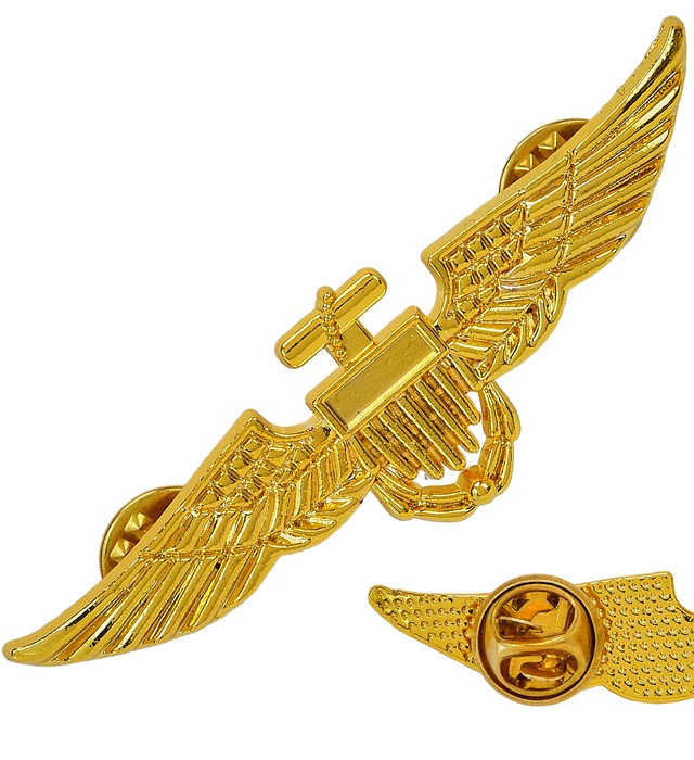 [7146V] "BROCHE AVIATEUR EN OR"