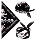 "PIRATE SKULLS BANDANA" 55x55 cm - 100% cotton