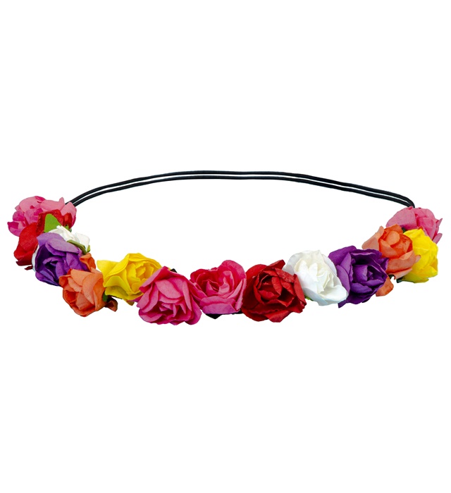 [01097] "BANDEAU A FLEURS EN COULEURS DIFFERENTS"