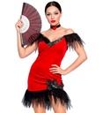 "ESPAGNOLE" (robe, ras-du-cou avec rose)