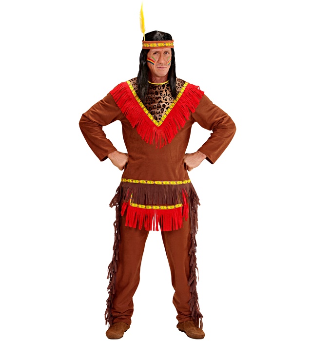 "INDIEN" (casaque, pantalon, bandeau avec plume)