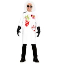 "SCIENTIFIQUE  FOU" (blouse de labo, gants)