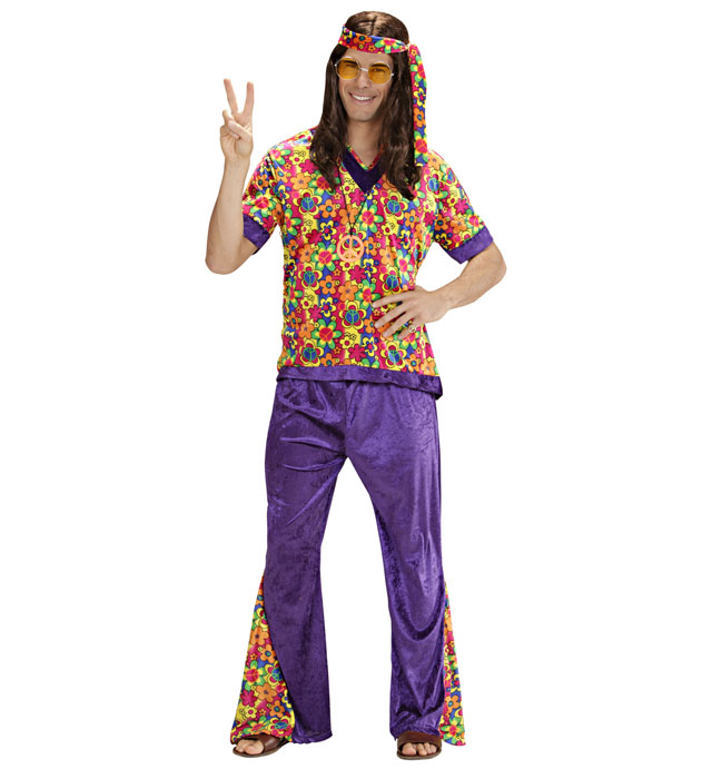 "TYPE HIPPIE" (chemise, pantalon, bandeau)