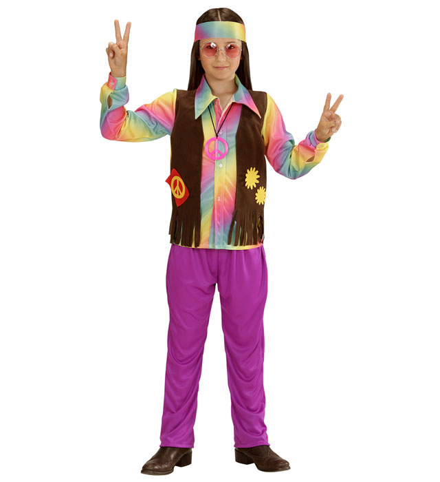 "HIPPIE" (chemise avec veste, pantalon, tour de tête)