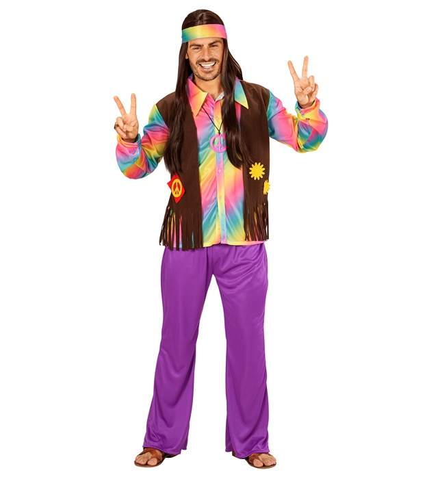 "HIPPIE" (chemise avec veste, pantalon, tour de tête)