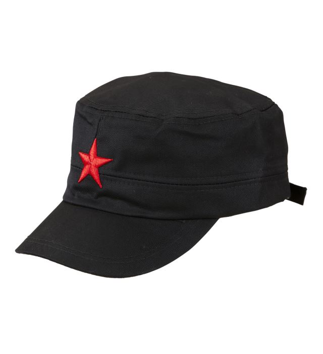 [01127] "CASQUETTE NOIRE ETOILE ROUGE"