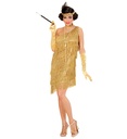 "CHARLESTON" (robe, collier, bandeau avec plume)