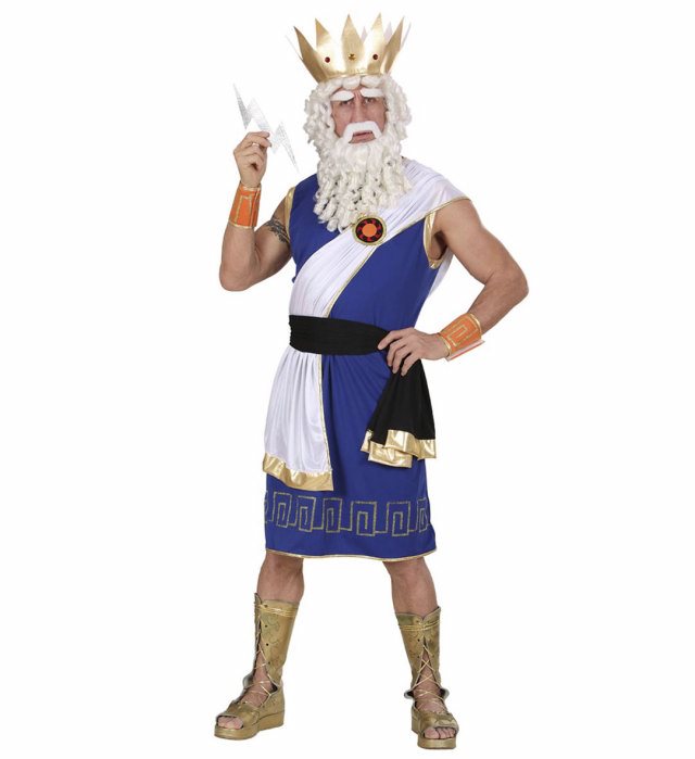 "ZEUS" (tunique, ceinture, bande, bracelets, couronne, éclair)