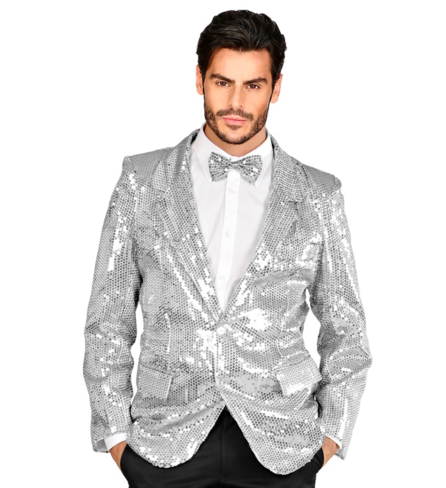 [74111] "SHOWTIME" (veste argent en paillettes) (S)