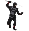 "NINJA NOIR" (casaque avec liens, pantalon avec liens, cuirasse, masque)