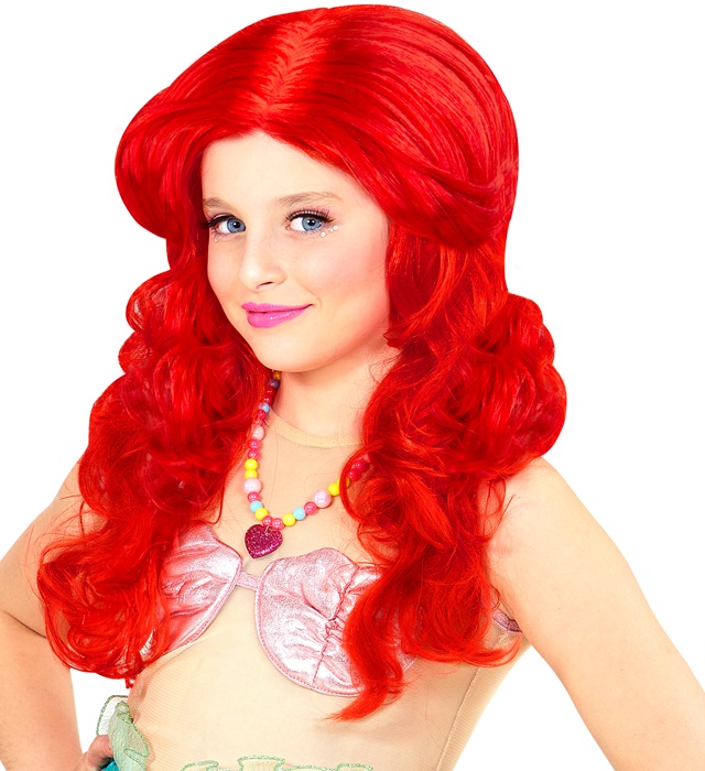 "PERRUQUE SIRENE ROUGE" en sachet