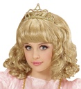 "PERRUQUE PRINCESSE CHEVEUX NOIRS AVEC TIARE" en boite