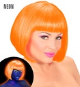 "PERRUQUE NEON ORANGE VALENTINA" en boite
