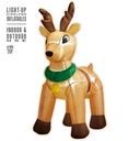 "RENNE GONFLABLE LUMINEUX AVEC VENTILATEUR" 122 cm