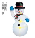 "BONHOMME DE NEIGE GONFLABLE LUMINEUX AVEC VENTILATEUR" 150 cm