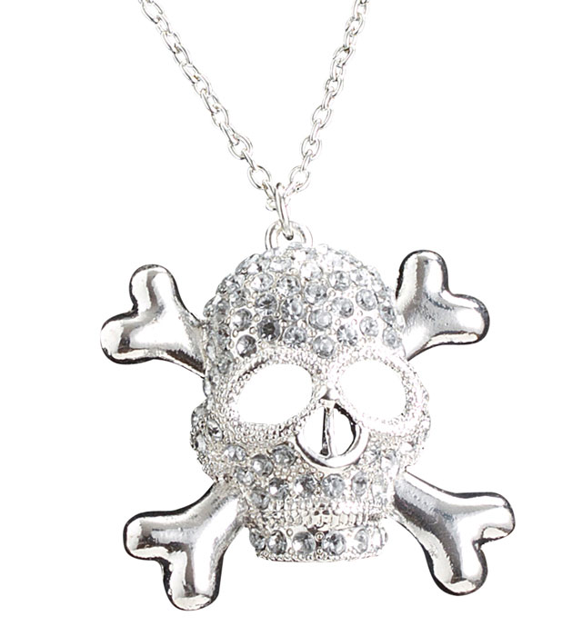 "COLLIER CRANE AVEC STRASS"