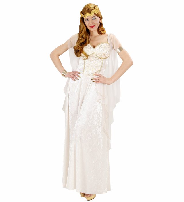 "DEESSE GRECQUE" (robe avec voiles, couronne de laurier)
