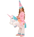 "LICORNE" (costume gonflable avec ventilateur, chapeau)