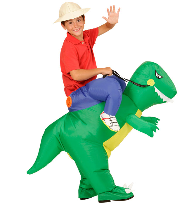 "DINOSAURE" (costume gonflable avec ventilateur, chapeau)