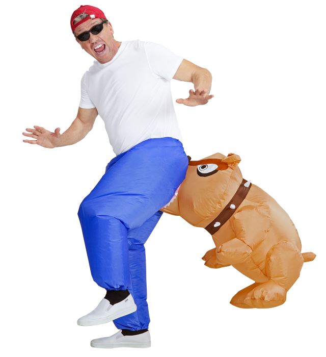 "BULLDOG MORDANT" (costume gonflable)